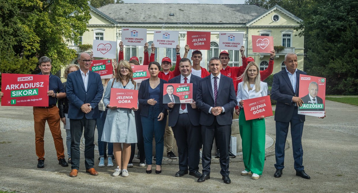 2023 09 19 Konferencja prasowa w Jeleniej Górze z udziałem Włodzimierza Czarzastego 4